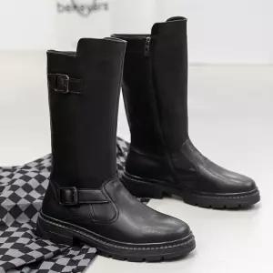 엔지니어 부츠 소가죽 장화 신발 라이더 롱 웨스턴 레트로 앵클 남성 워커