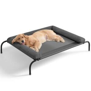 대형견을 위한 웨스턴 홈 쿨링 고가 개 침대 메쉬가 있는 휴대용 실내 및 실외 사육 탈착식 방수 볼스터가