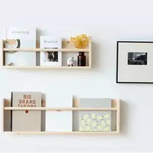 벽선반 책꽂이 우드 다용도 수납 조립식 인테리어