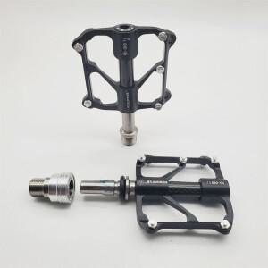 Brompton 페달 Ti Axis 3 베어링 티타늄 합금 호환  Aceoffix 접이식 자전거 PD069 좌측 퀵 릴리스 MKS