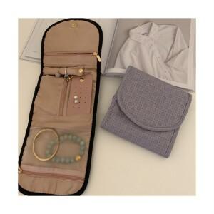 휴대용 악세사리 파우치 귀걸이 반지 팔찌 정리 보관 가방 INS 타일 미니 주얼리 케이