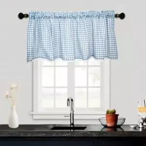 바란스커텐 써니하우스 체크 바란스커튼 작은 창 가리개 반커텐