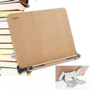 (사이즈 대형(화이트)-1개)접이식 독서대 북스탠드 공부 책 거치대 각도조절 받침대 초슬림 휴대용 대형