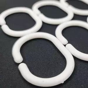 커튼레일 플라스틱 화이트 커튼고리 C형 커튼링