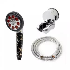 ( )쿨 샤워기 고급메탈호스 A세트 1.5m 화장실 호스 호수 샤워기헤드 필터 거치대 욕실 수전 교체 부속품