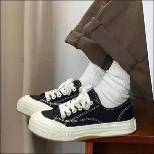 무지 스니커즈 여성 스티치 단화 운동화 데일리 신발 캔버스운동화 캔버스화 이쁜신발