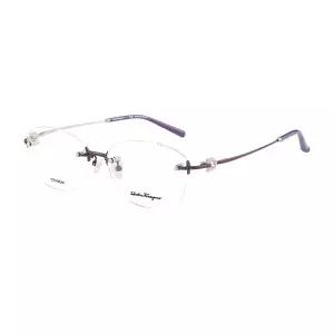 [페라가모] 명품 안경테 SF2569RLB 500 라운드 무테 티타늄 여자 안경