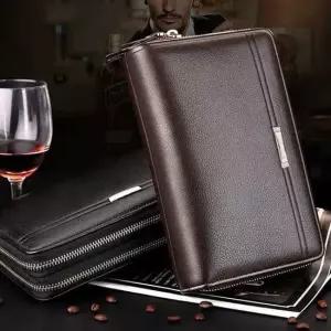 더블 지퍼 클러치 장지갑 남자지갑 카드 휴대폰 수납 정장 캐주얼룩 지갑 남성지갑