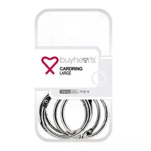 판교)실버카드링(CD대-1200 36mm)-갑(10개입)키부자재 단어장만들기 셀프제본 제본 수첩만들기 카드 연결