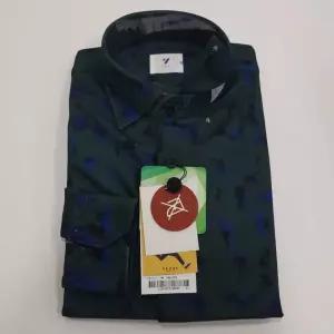 [예작]다림질NO 프린트 남방셔츠 슬림핏 스냅단추(똑딱이) YJ3AFYS727그린