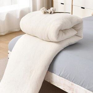 100% 면 이불 매트리스, 바닥 접이식 타타미 매트, 매트리스 풀 사이즈, 수면용 일본식 침대 롤업 매트리스(135*200cm/59*78인치)