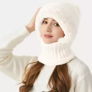 소프트 융털 바라클라바 겨울 기모 후드 넥워머 모자 바라클