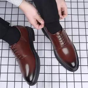 남성 클래식 옥스퍼드 구두 정장 비즈니스 정핏