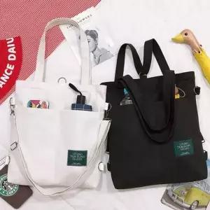 패션가방 남여공용 캔버스 크로스백 에코백 겸용 숄더 백팩