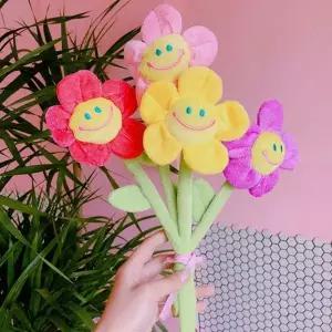 (SNS대란)갓샵 스마일꽃인형 장미 플라워 봉제 꽃인형