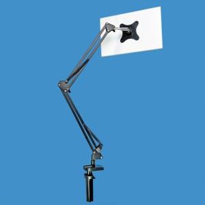 모니터 거치대 16인치 태블릿 침대 포터플모니터 블랙알루미늄파이프홀더 보조 모니터암 1 싱글 휴대용 테이블베이스 듀얼