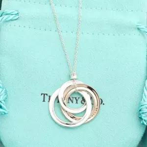 [TIFFANY&CO]티파니앤코 92.5 트리니티 루베이도 실버 콤비 목걸이