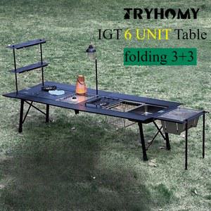 Tryhomy 접이식 6 유닛 확장 Igt 168cm 테이블 긴 IGT