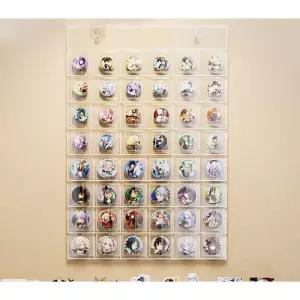 벽걸이 캔뱃지 정리대 아크릴 보관함 보호커버 전시