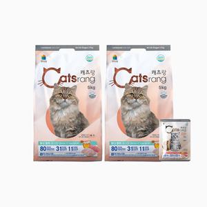 캐츠랑 전연령 5kg, 2개 + 캐츠랑 비타플러스 30g, 1개