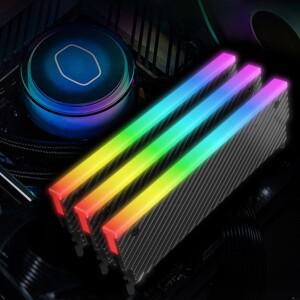 DDR2 데스크탑 PC 메모리용 열 실리콘 패드 5V 3PIN ARGB RAM 방열판 쿨러