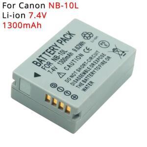 NB-10L 리튬 이온 디지털 카메라 충전식 배터리 캐논 파워샷 G3X SX60HS 용 7.4V 1.3Ah