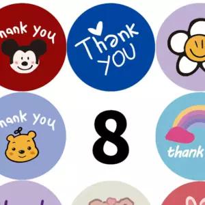 포장 스티커 원형 생일 답례 행사 단체 어린이집 선물 감사 골프 golf gift