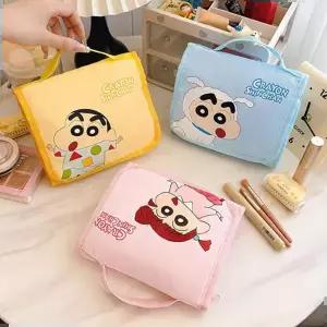 스티커 짱구 대용량 접이식 파우치