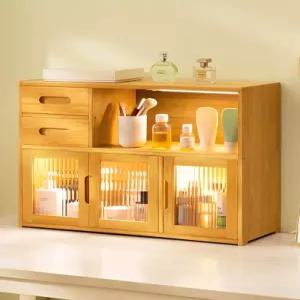 홈카페선반 식탁위 수납장 선반장 서랍 다용도 우드 원목