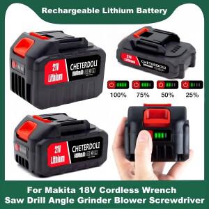 두리팔 makita 호환 18V 전동 공구 교체 액세서리 용 18v 21V 배터리 9.0Ah BL1860 BL1850/Li-ion 충전식