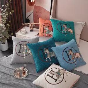 빅무드 셔닐 자수 쇼파 쿠션 커버