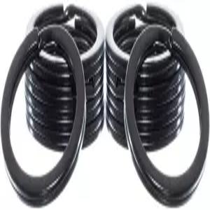 (블랙 10팩) 1인치 직경 금속 플랫 스플릿 키 체인 링 가정용 자동차 부착용