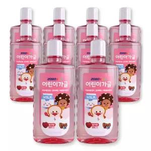 2080 브레드이발소 키즈가글 딸기향 380ml 10개 어린이,아이들 구강케어