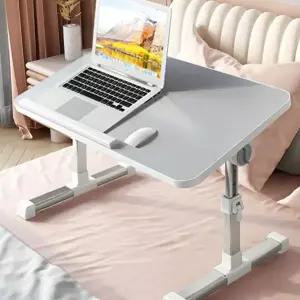 미니 테이블 이동식 노트북 침대용 높이 조절 테이블 책상 이동형 받침대 다용도 휴대용 자취방 거치대