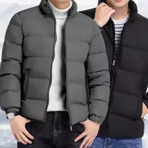남성 겨울 점퍼 데일리 겨울웰론 경량 남성 숏 패딩 방한 초경량 깔끔한 간절기 따뜻한 충전재 하이넥