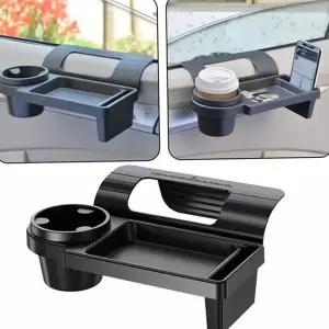 자동차 수납함 사이드 도어 거치대 차량용 수납함 트레이 액세서리 다용도 음료수 휴대폰 테이블 정리함