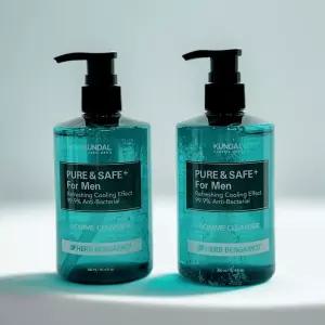 쿤달 쿨링 남성청결제 허브베르가못 300ml 2개