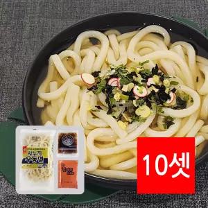 쫄깃한 사누끼우동 263g 10세트 천일 냉동우동면 동보 다시 고명 후레이크