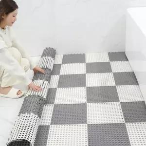 욕실 미끄럼 방지 매트 논슬립 조립식 욕실 미끄럼 방지 매트 다용도실 화장실 반려동물 롤업 주방 가능