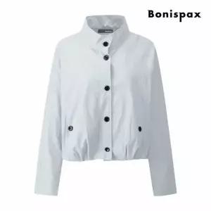 [보니스팍스] 하이넥 스트링 셔링 숏 점퍼 (XQ1JP005M0)