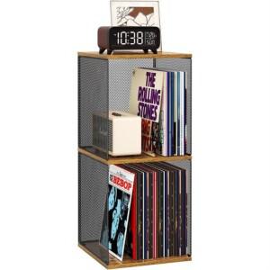 홈 프리미엄 수납정리 레코드 보관함 원목 통기성이 좋은 LP 책 잡지 다용도 캐비닛 스튜디오 앨범