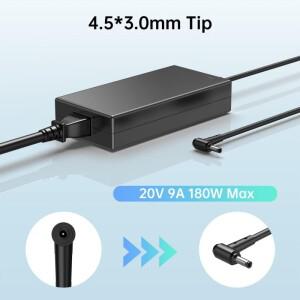 호환 MSI 크리에이터용 AC 노트북 전원 어댑터 충전기  M16 스텔스 15M 크로스 헤어 소드 GF66 A17-180P4B