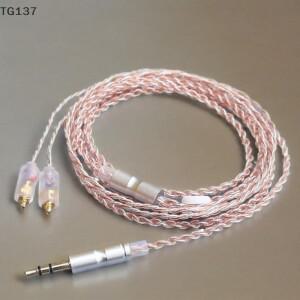 N5005/N30 HiFi 실버 이어폰 업그레이드 케이블 도금 코어 MMCX 3.5mm 1.2m sennheiser 호환 IE200/IE300/I