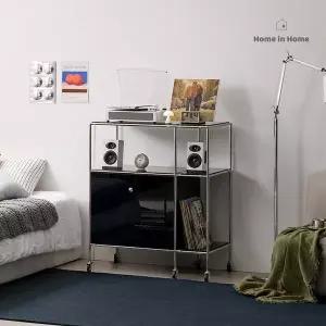 [홈인홈]그리드 E0 모듈 파티션 수납장 2단 800_O84