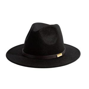 고시판 페도라 모자 남성용 와이드 파나마 클래식 벨트