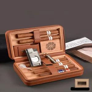 시가케이스 담배 휴대용 튜브 삼나무 쿠바시가 방습