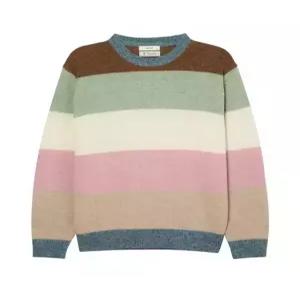 [국내백화점]  헤지스 맨 [24FW] [셔틀랜드 울] 블루 컬러 블록 니트 HZSW4D404T1 부드럽고 편안한