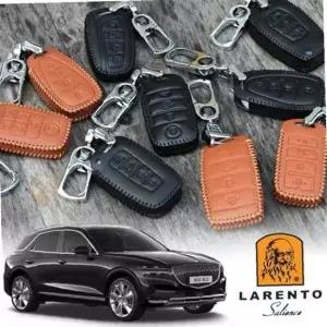 스마트키케이스 키링 키홀더 가죽 제네시스GV70 8버튼