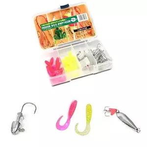 [SF]루어낚시 스푼 웜 지그헤드 태클박스 채비세트-WFICHGS