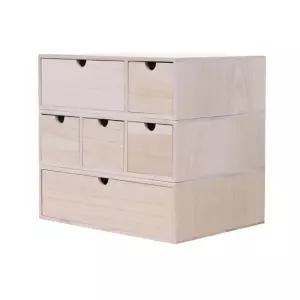 미니약장 원목 틈새 정리함 수납장 내추럴 우드 1단 서랍형